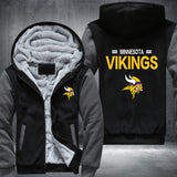 Football Vikings Printing Fleece Hoodies Jacket