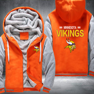 Football Vikings Printing Fleece Hoodies Jacket