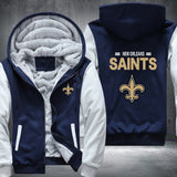 Football Saints Printing Fleece Hoodies Jacket