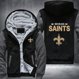 Football Saints Printing Fleece Hoodies Jacket