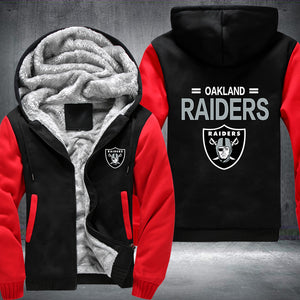 Football Raiders Printing Fleece Hoodies Jacket