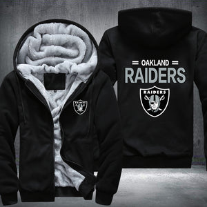 Football Raiders Printing Fleece Hoodies Jacket