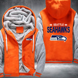 Football Seahawks Printing Fleece Hoodies Jacket