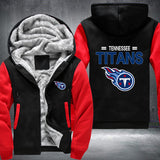 Football Titans Printing Fleece Hoodies Jacket