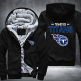 Football Titans Printing Fleece Hoodies Jacket