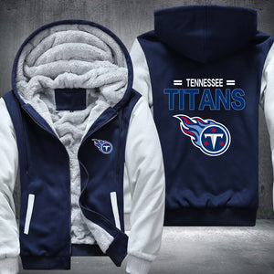 Football Titans Printing Fleece Hoodies Jacket