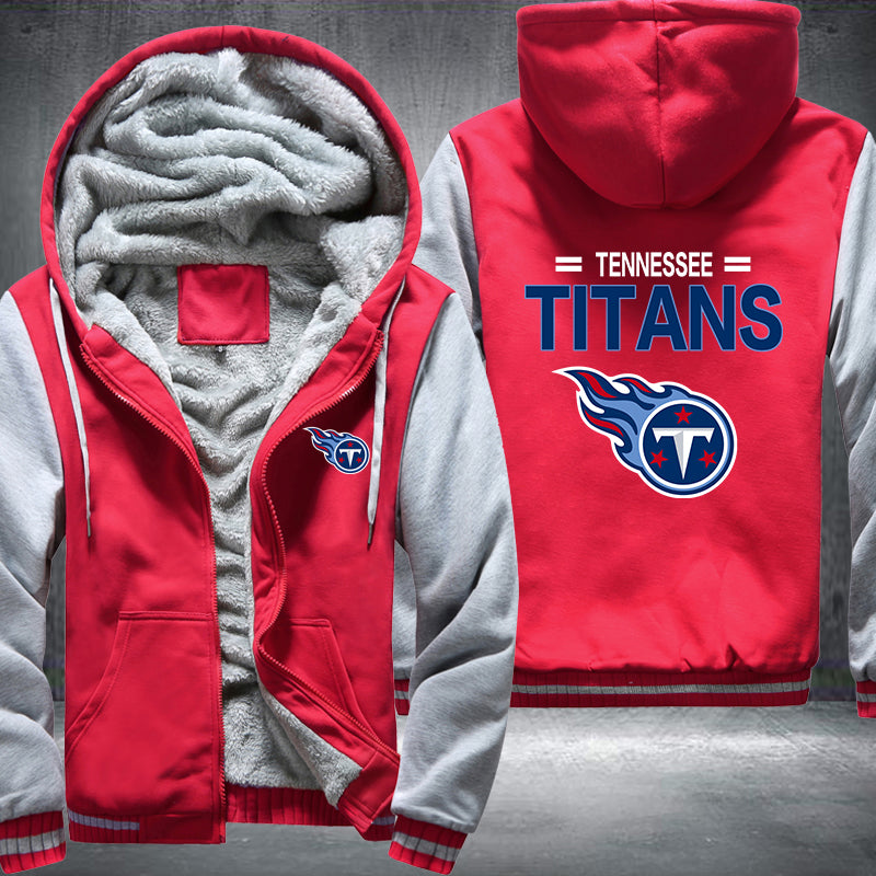 Football Titans Printing Fleece Hoodies Jacket