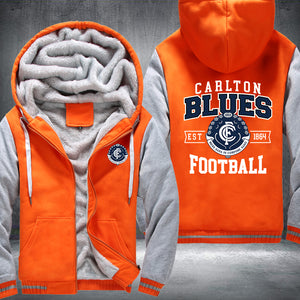 Blues Fleece Hoodies Jacket