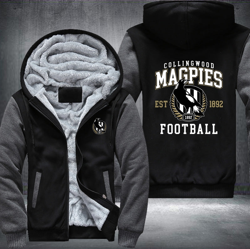 Magpies Fleece Hoodies Jacket