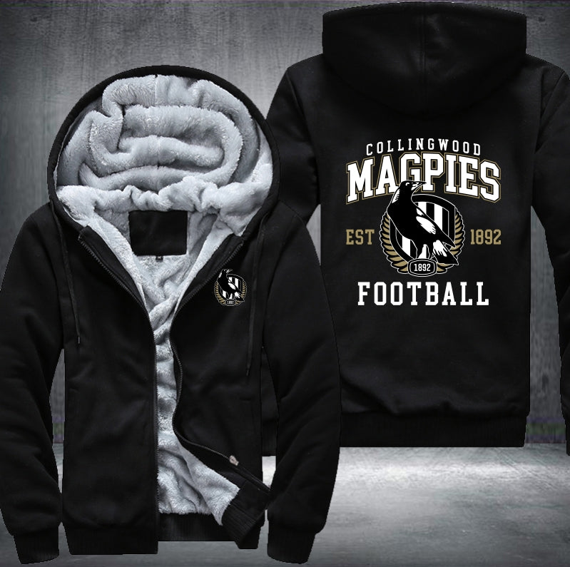 Magpies Fleece Hoodies Jacket