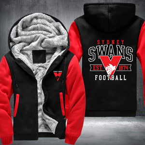 Swan Fleece Hoodies Jacket