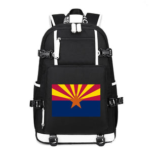 Flag of Arizona printing Canvas Backpack