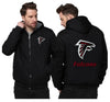 Atlanta Falcons Printing Fleece Black Hoodies Jacket