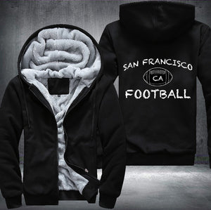 CA San Francisco Football Fleece Hoodies Jacket