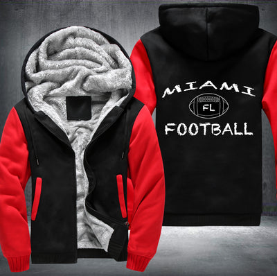 FL MIAMI Football Fleece Hoodies Jacket