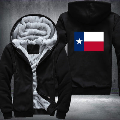 Flag of Texas Fleece Hoodies Jacket