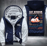 CAT WISDOM HUMANS SHOULD LEARN FROM Fleece Hoodies Jacket