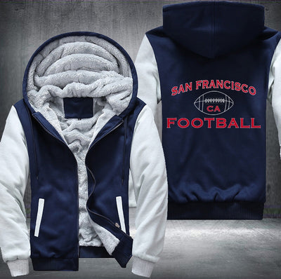 San Francisco Football Fleece Hoodies Jacket