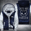CATS ARE FOREVER Fleece Hoodies Jacket