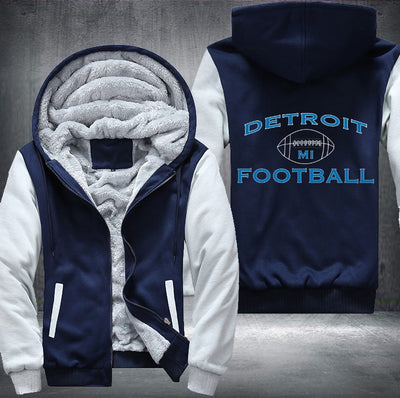 Detroit Football Fleece Hoodies Jacket