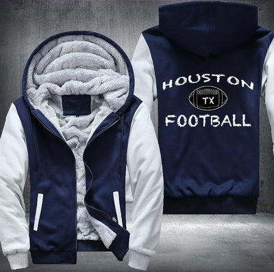 TX Houston Football Fleece Hoodies Jacket