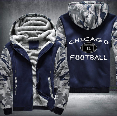 IL Chicago Football Fleece Hoodies Jacket