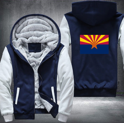 Flag of Arizona Fleece Hoodies Jacket