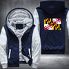 Flag of Maryland Fleece Hoodies Jacket