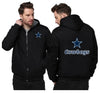 Dallas Cowboys Printing Fleece Black Hoodies Jacket