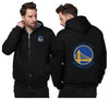 Golden State Warriors Printing Fleece Black Hoodies Jacket