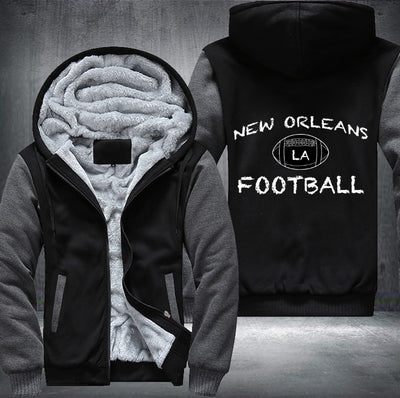 LA New Orleans Football Fleece Hoodies Jacket