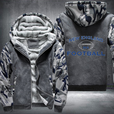 New England Football Fleece Hoodies Jacket