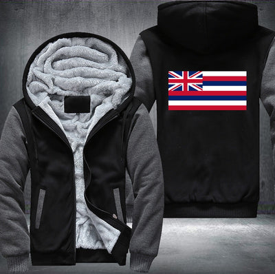 Flag of Hawaii Fleece Hoodies Jacket