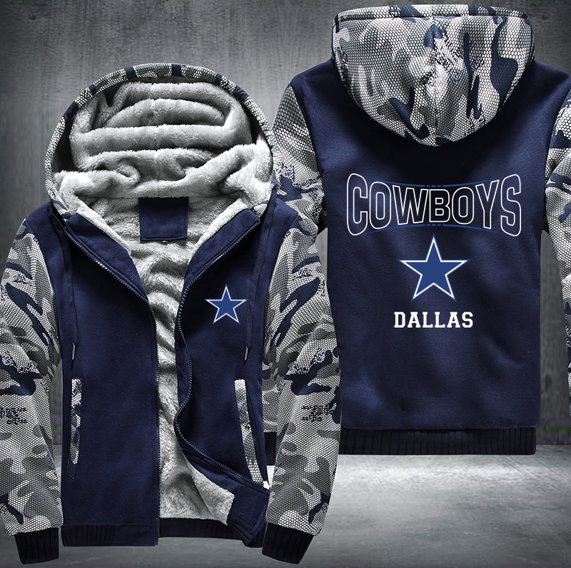 NEW Dallas Cowboys logo checkered blue Fleece Hoodie Blanket • Kybershop