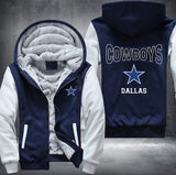 Cowboys Dallas Printing Fleece Hoodies Jacket