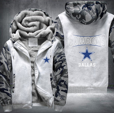 Cowboys Dallas Printing Fleece Hoodies Jacket