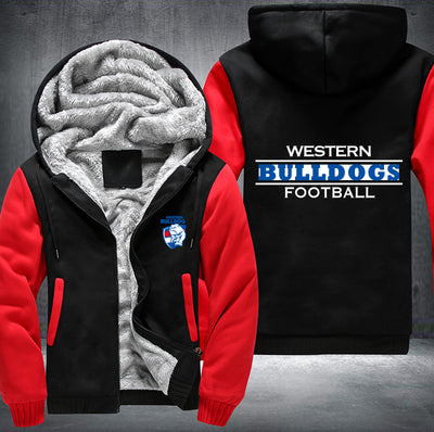 Western Bulldogs Football Fleece Hoodies Jacket