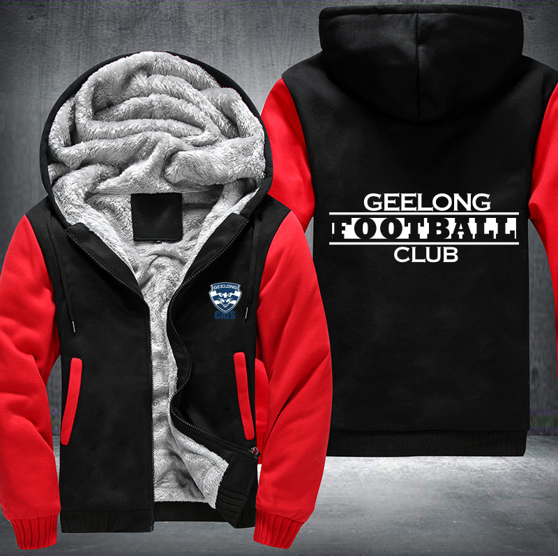 Geelong Football Fleece Hoodies Jacket