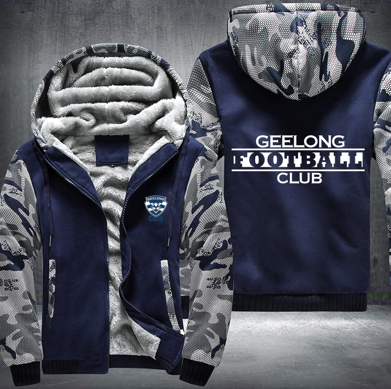 Geelong Football Fleece Hoodies Jacket