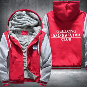 Geelong Football Fleece Hoodies Jacket