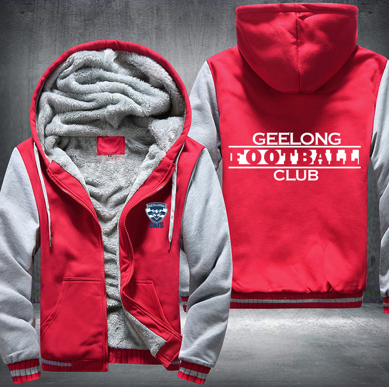 Geelong Football Fleece Hoodies Jacket