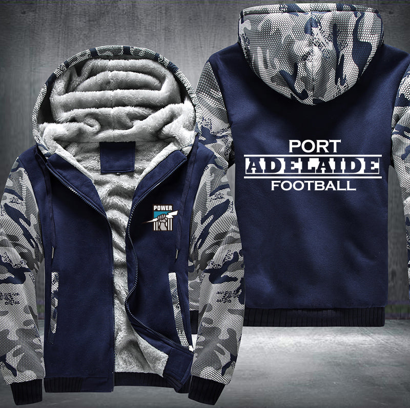 Port Adelaide Football Fleece Hoodies Jacket