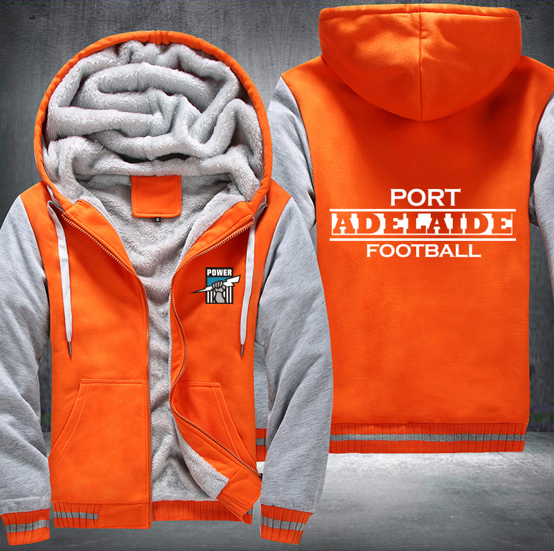 Port Adelaide Football Fleece Hoodies Jacket