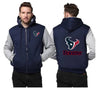 Houston Texans Printing Fleece Blue Hoodies Jacket