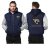 Jacksonville Jaguars Printing Fleece Blue Hoodies Jacket