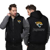 Jacksonville Jaguars Printing Fleece Grey Hoodies Jacket