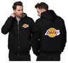 Los Angeles Lakers Printing Fleece Black Hoodies Jacket