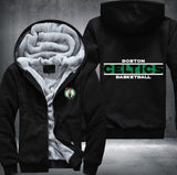 Boston Celtics Basketball Printing Fleece Hoodies Jacket