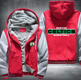 Boston Celtics Basketball Printing Fleece Hoodies Jacket