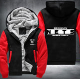 Brooklyn Nets Basketball Printing Fleece Hoodies Jacket